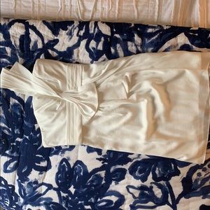 Short, white BCBG dress